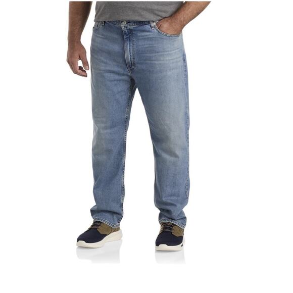 Levi's Other - Levi's 502 Jeans Mens 44x30 Light Wash Blue Regular Denim